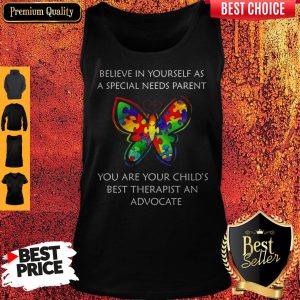 LGBT Butterfly Believe In Yourself As A Special Needs Parent Tank Top