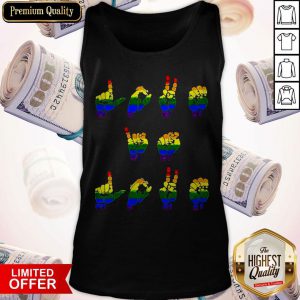 Love Is Love LGBT Sign Language T-Tank Top