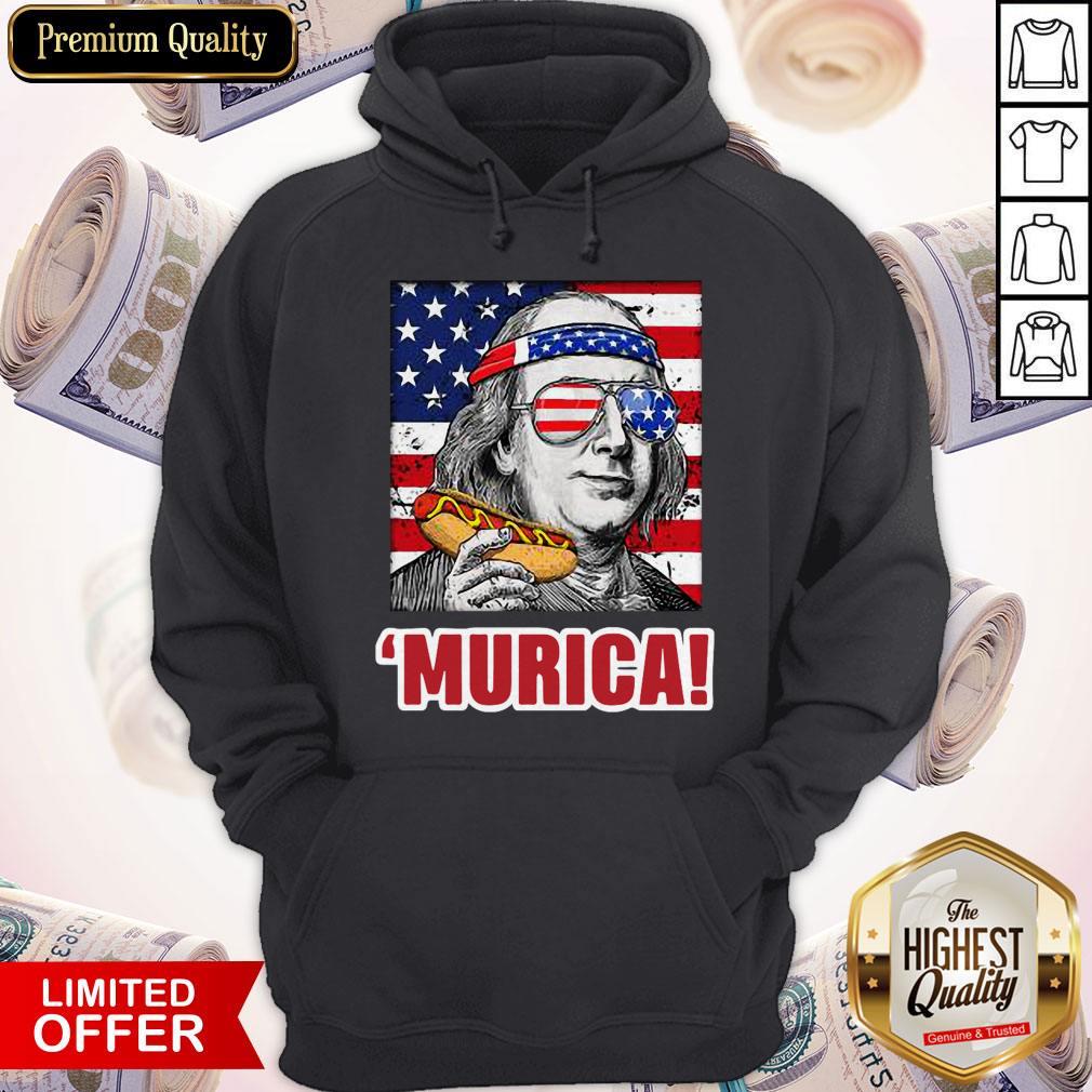 Murica Benjamin Franklin Hot Dog Hoodie Murica Benjamin Franklin Hot Dog Hoodie
