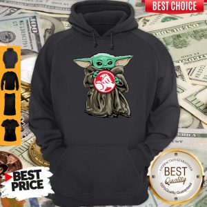 Nice Baby Yoda Hug Holden Logo Hoodie