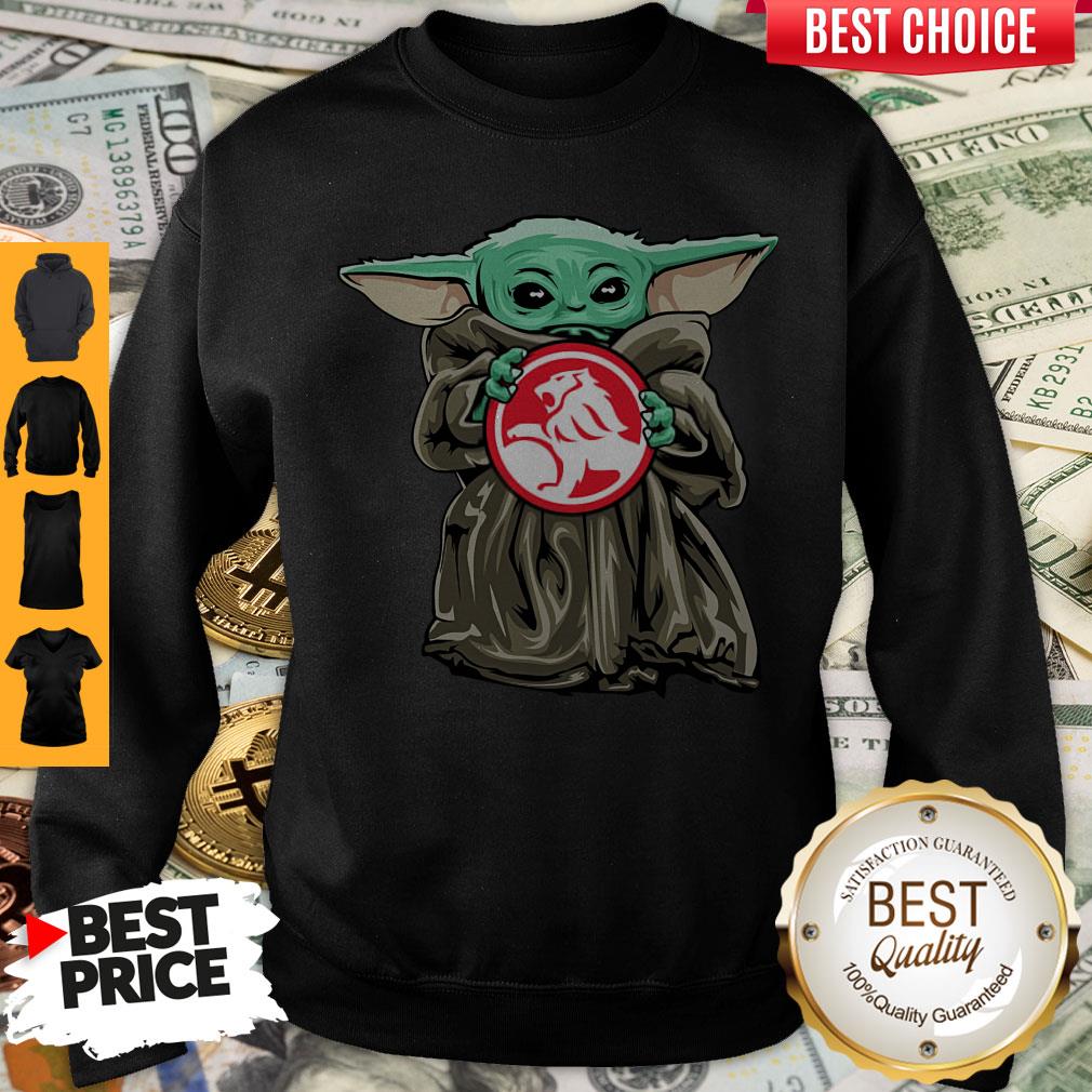 Nice Baby Yoda Hug Holden Logo Sweatshirt Nice Baby Yoda Hug Holden Logo Sweatshirt