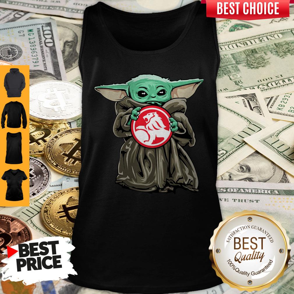 Nice Baby Yoda Hug Holden Logo Tank Top Nice Baby Yoda Hug Holden Logo Tank Top
