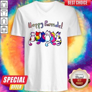 Premium Cats Happy Purride V-neck