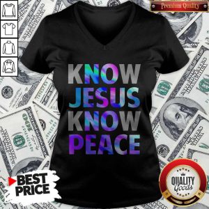 Premium Know Jesus Know Peace V-neck