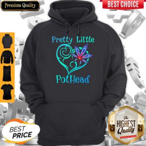 Pretty Little Pothead Heart Weed Hoodie