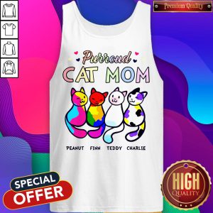Purroud Cat Mom Peanut Finn Teddy Charlie Tank Top