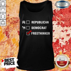 Republican Democrat Free Thinker Tank Top