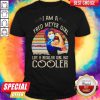 Strong Girl Mask I Am A Fred Meyer Girl Like A Regular Girl But Cooler Vintage Retro Shirt