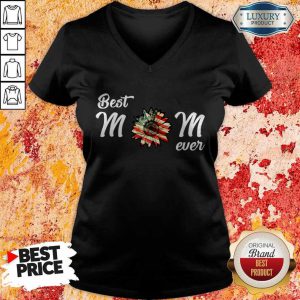 Sunflower Best Mom Ever American V-neck