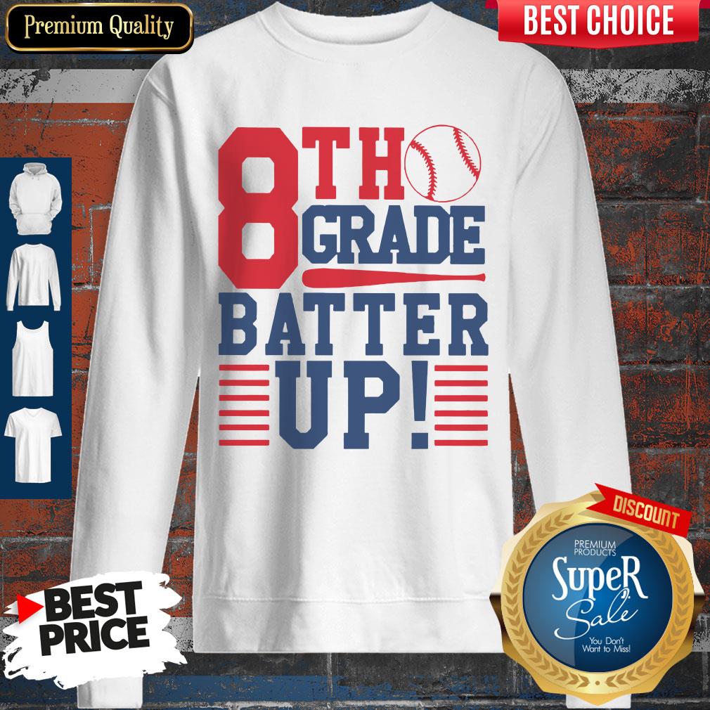 Tennis 8th Grade Batter Up Sweatshirt Tennis 8th Grade Batter Up Sweatshirt