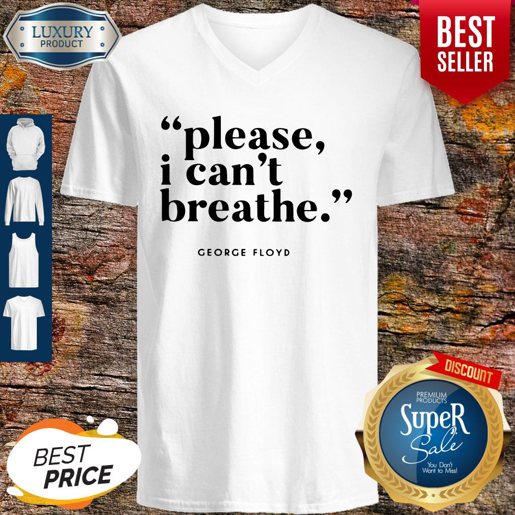 Top George Floyd Please I Can’t Breathe #justiceforfloyd V-neck Top George Floyd Please I Can’t Breathe #justiceforfloyd V-neck