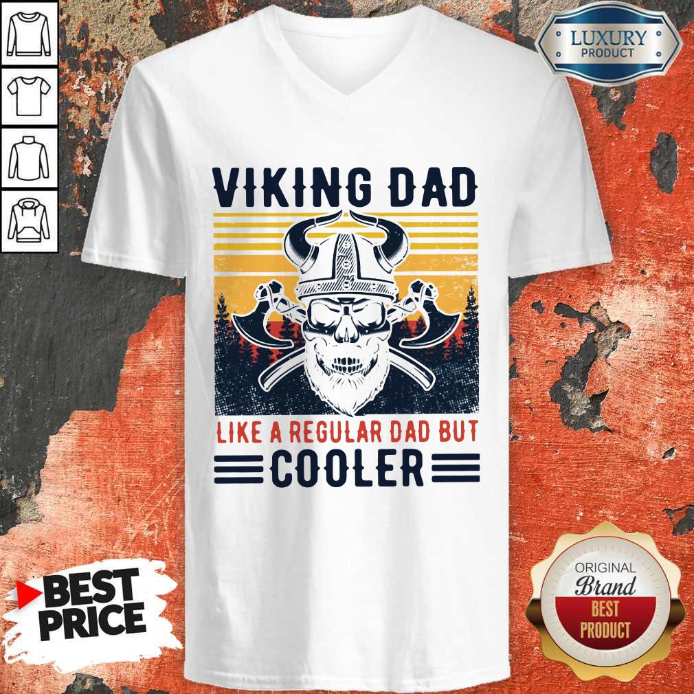 Viking Dad Like A Regular Dad But Cooler Vintage V-neck Viking Dad Like A Regular Dad But Cooler Vintage V-neck