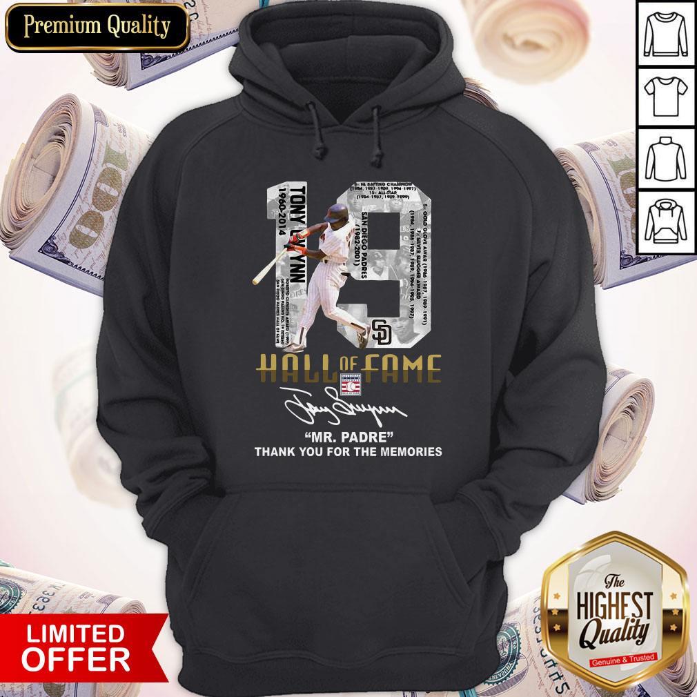 19 Hall Of Fame Mr Padre Thank You For The Memories Signature Hoodie 19 Hall Of Fame Mr Padre Thank You For The Memories Signature Hoodie
