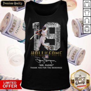19 Hall Of Fame Mr Padre Thank You For The Memories Signature Tank Top