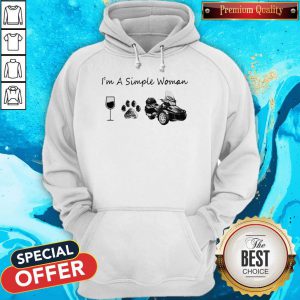 Awesome I’m A Simple Woman Wind Dog And Moto Hoodie