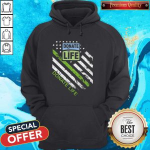 Funny Donate Life America Flag Hoodie