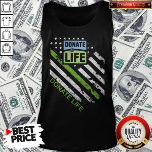 Funny Donate Life American Flag Tank Top