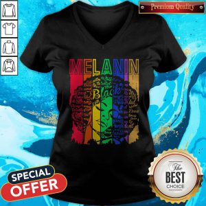 Nice Melanin Black Vintage V-neck