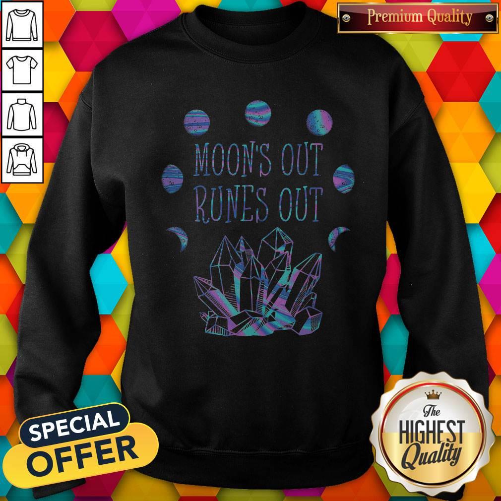 Nice Moons Out Runes Out Sweatshirt Nice Moons Out Runes Out Sweatshirt