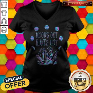 Nice Moons Out Runes Out V-neck