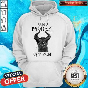 Official Maleficent Cat World Baddest Cat Mom Hoodie