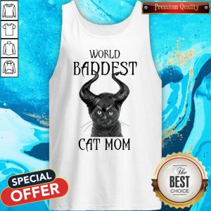 Official Maleficent Cat World Baddest Cat Mom Tank Top