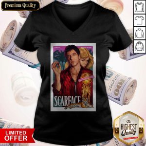 Premium Al Pacino Michelle Pfeiffer World Is Yours Scarface V-neck
