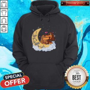 Premium Dachshund I Love You To The Moon And Back Hoodie