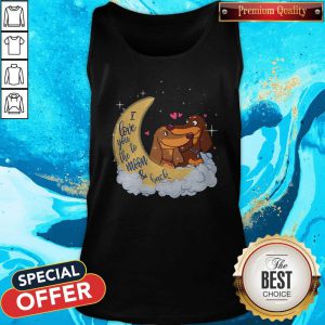 Premium Dachshund I Love You To The Moon And Back Tank Top