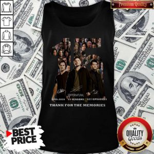 Top 15 Supernatural 2005 2020 15 Seasons 327 Episodes Thank For The Memories Tank Top