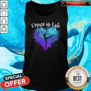 Top Dance Is Life Colorful Tank Top