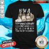 Top NWa 33rd Anniversary 1987 20250 Thank You For The Memories Signatures Shirt