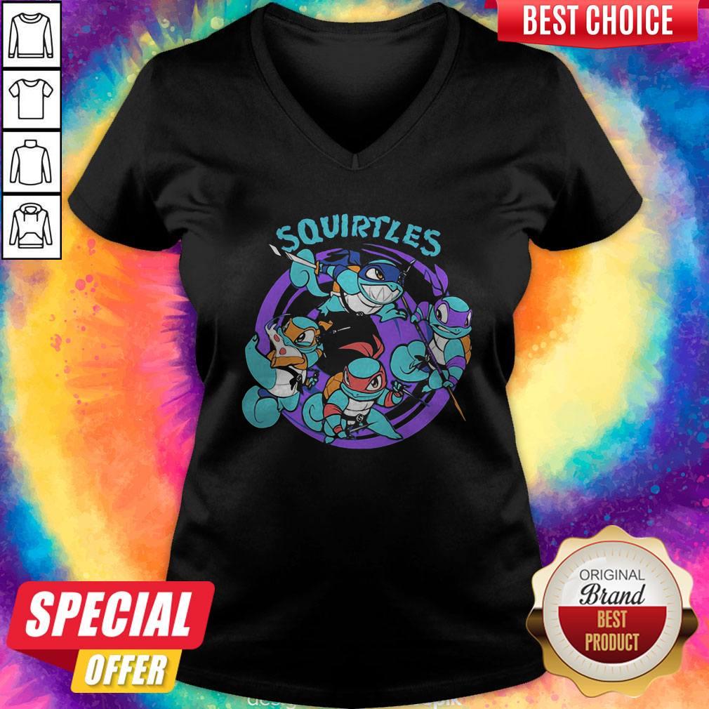 Cool I Can See Squirtles Ninja Turtle V-neck