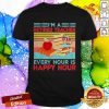 Cool I’m A Retired Teacher Every Hour Is Happy Hour Vintage Retro Shirt