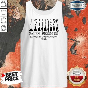 Cool Salem Broom Go Handcrafted Enchanted Brooms Est 1626 Halloween Tank Top