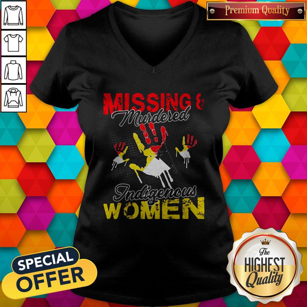 Excellent Missing And Murdered Indigenous Women Halloween V-neck