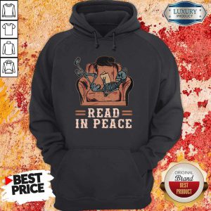 Excellent Skeleton Reading Book Read In Peace Halloween Hoodie