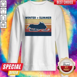 Excellent Snowmobile Winter Summer Vintage Retro Sweatshirt