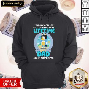 Funny Bluey Bandit I’ve Been Called A Lot Of Names In My Lifetime But Dad Is My Favorite Hoodie