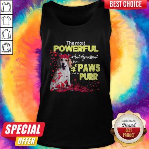 Funny The Most Powerful Antidepressant Has Paws And A Purr Tank Top