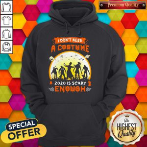 Good Halloween Nurse I Don't Need A Costume 2020 Is Scary Enough Sunset Hoodie
