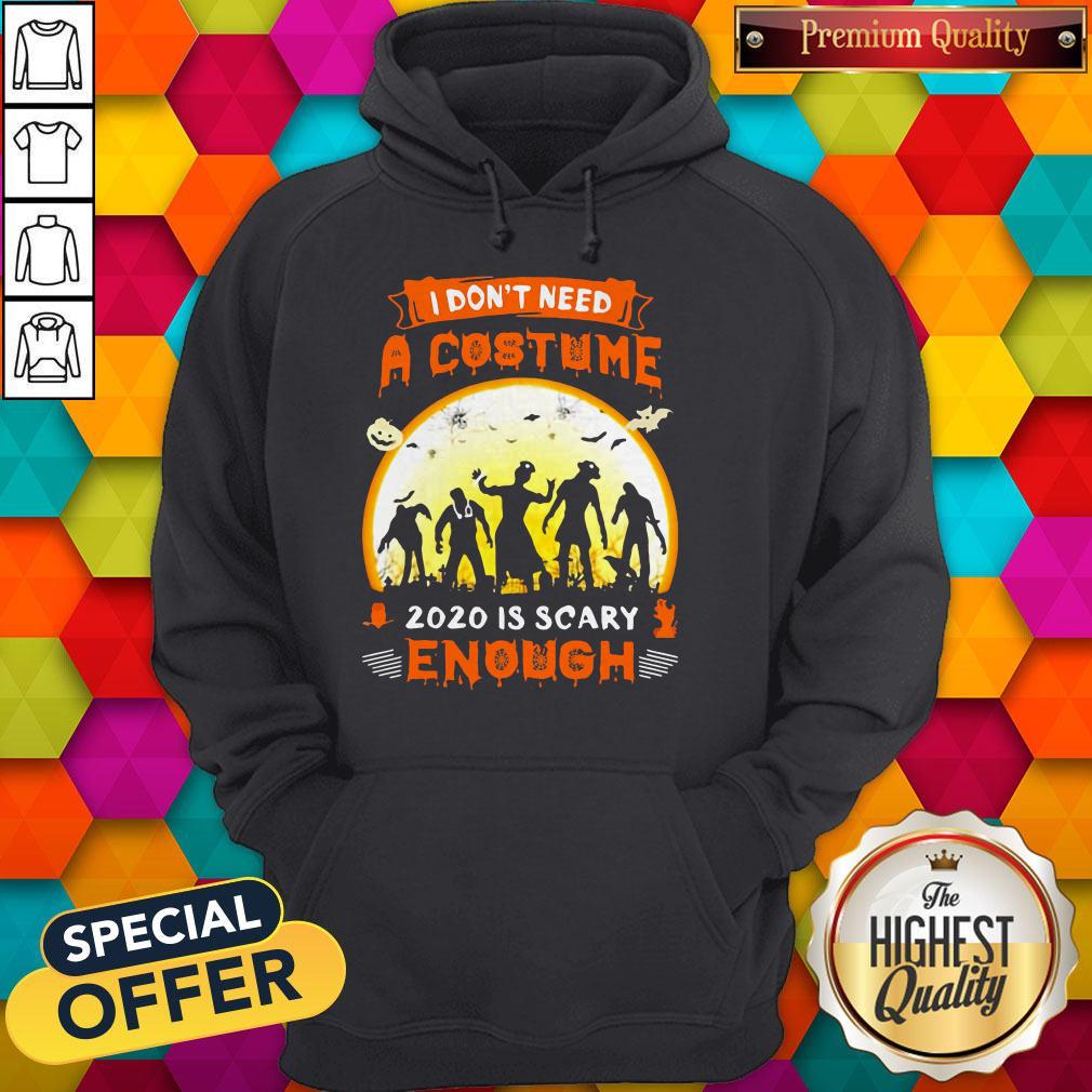 Good Halloween Nurse I Don't Need A Costume 2020 Is Scary Enough Sunset Hoodie