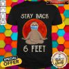 Great Sloth Yoga Face Mask Stay Back 6 Feet Sunset Shirt