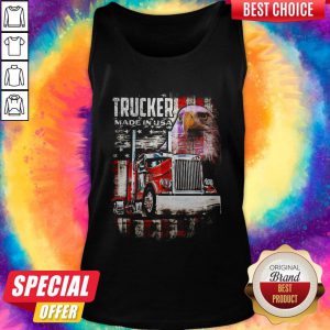 Great Trucker Made In Usa Eagle American Flag Tank Top