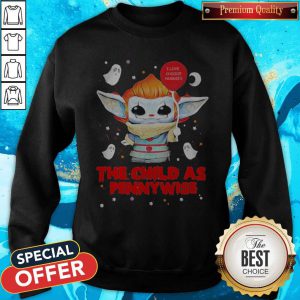 Happy Baby Yoda Balloon The Child As Pennywise Halloween Sweatshirt