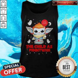 Happy Baby Yoda Balloon The Child As Pennywise Halloween Tank Top