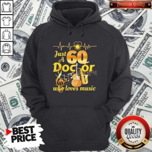 Happy Just A 60 Doctor Who Loves Music Guitar Heartbeat Hoodie