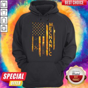 Lovely I Want Mechanic American Flag Hoodie