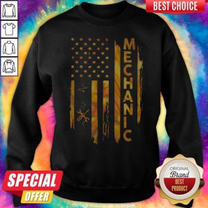 Lovely I Want Mechanic American Flag Sweatshirt