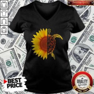 Official I Want To Have Turtle Sunflower V-neck